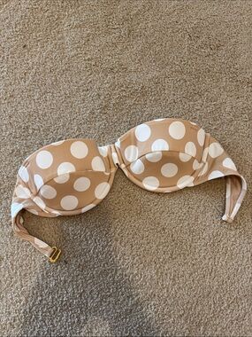 Montce Swim Polka Dot Strapless Bikini Top